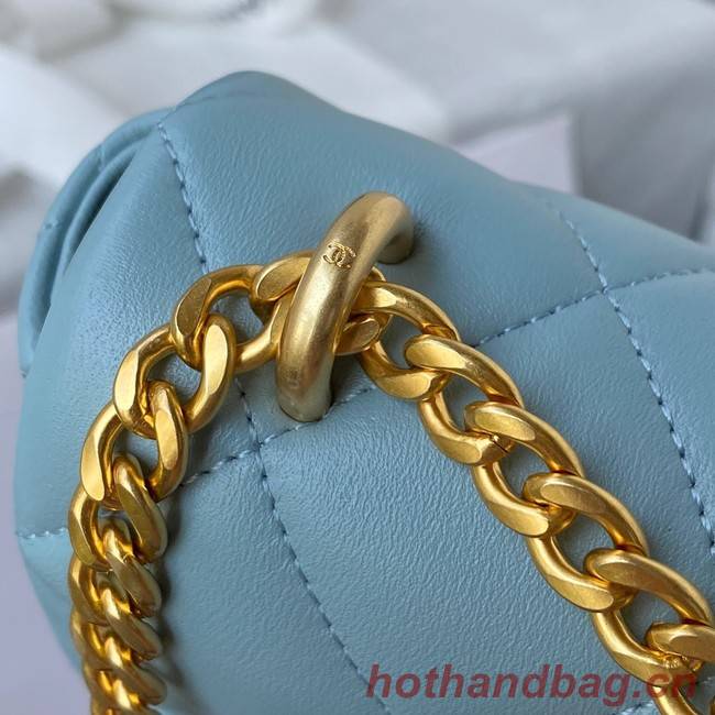 Chanel Flap Lambskin mini Shoulder Bag AS3113 sky blue