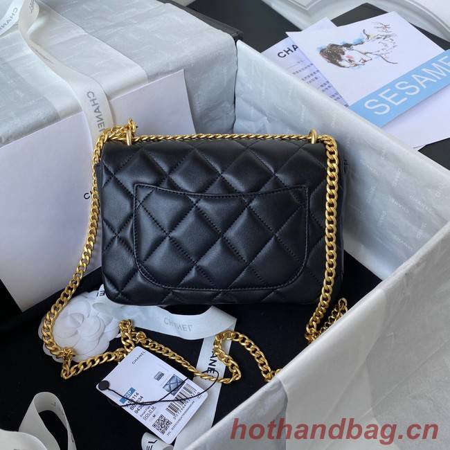 Chanel Flap Lambskin small Shoulder Bag AS3114 black