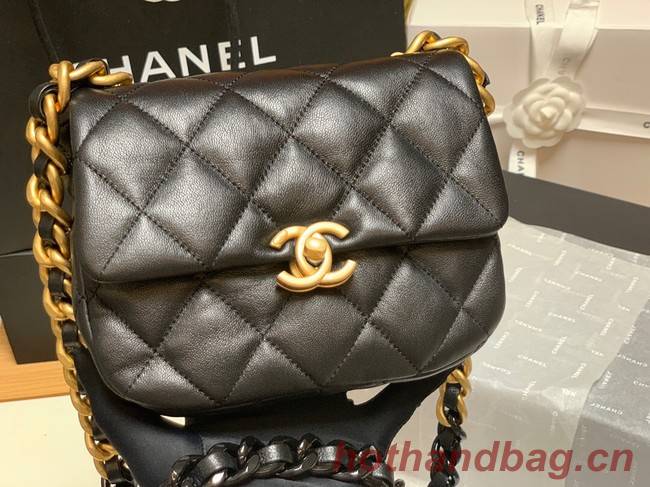 Chanel mini Shoulder Bag Lambskin&Gold-Tone Metal AS3205 black