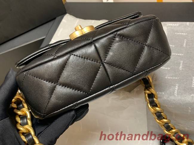 Chanel mini Shoulder Bag Lambskin&Gold-Tone Metal AS3205 black