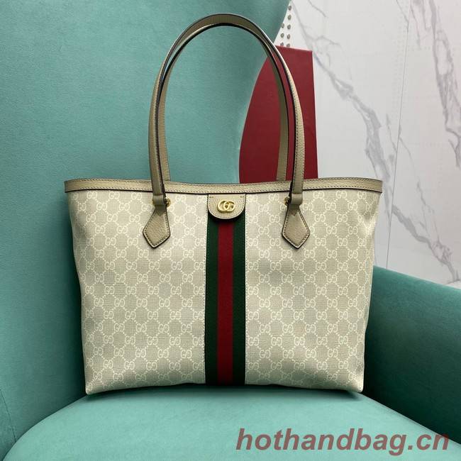 Gucci Ophidia series medium GG Tote Bag 631685 light gray