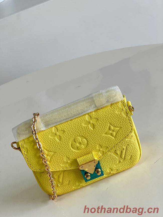 Louis Vuitton Monogram Empreinte POCHETTE METIS BB M81390 yellow