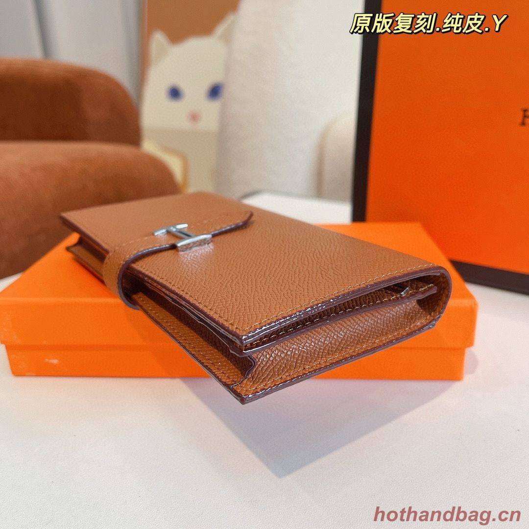 Hermes Bearn Japonaise Bi-Fold Wallet Espom Leather A208