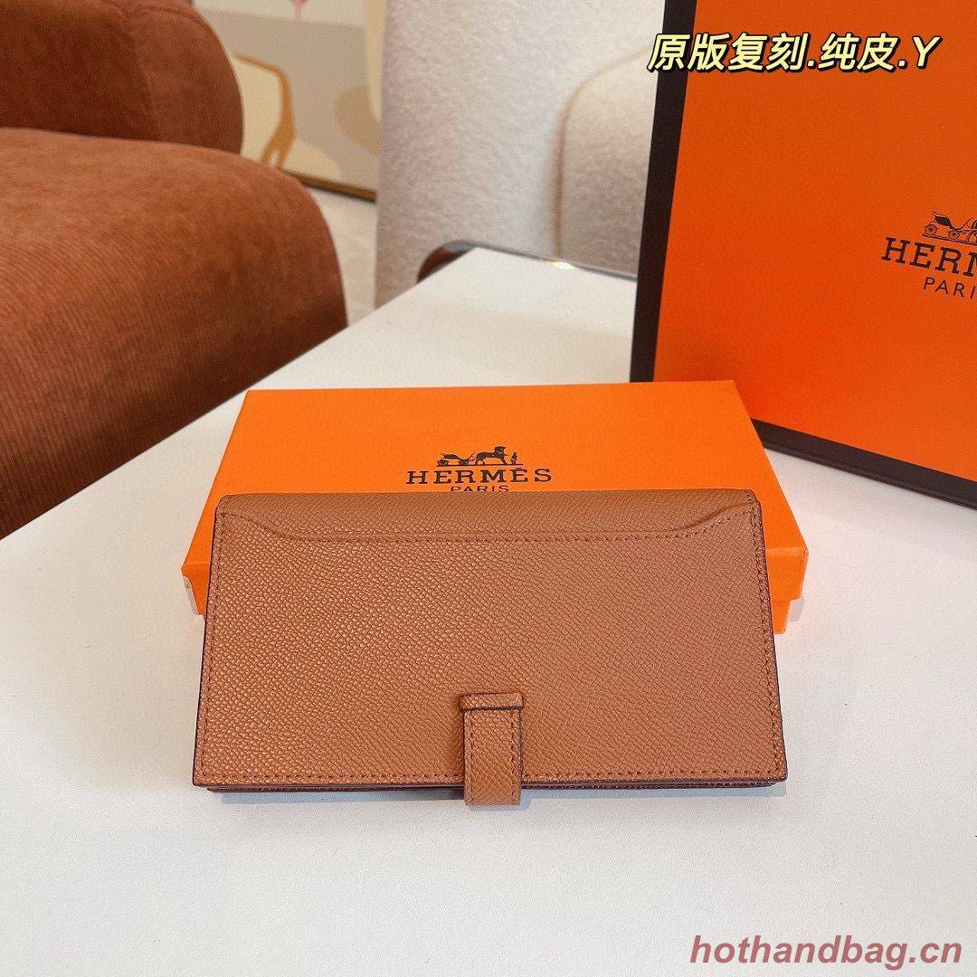 Hermes Bearn Japonaise Bi-Fold Wallet Espom Leather A208