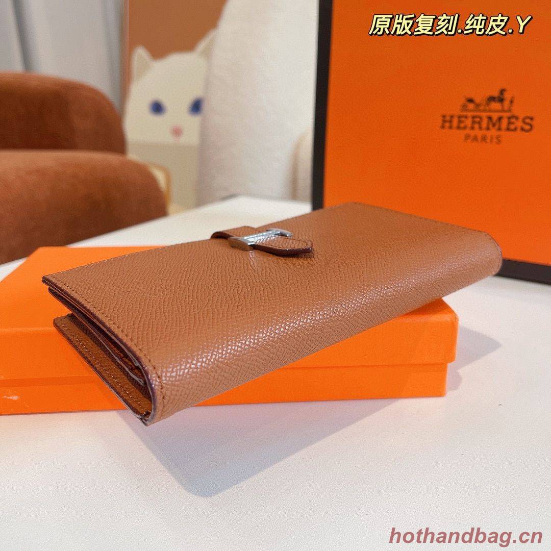 Hermes Bearn Japonaise Bi-Fold Wallet Espom Leather A208