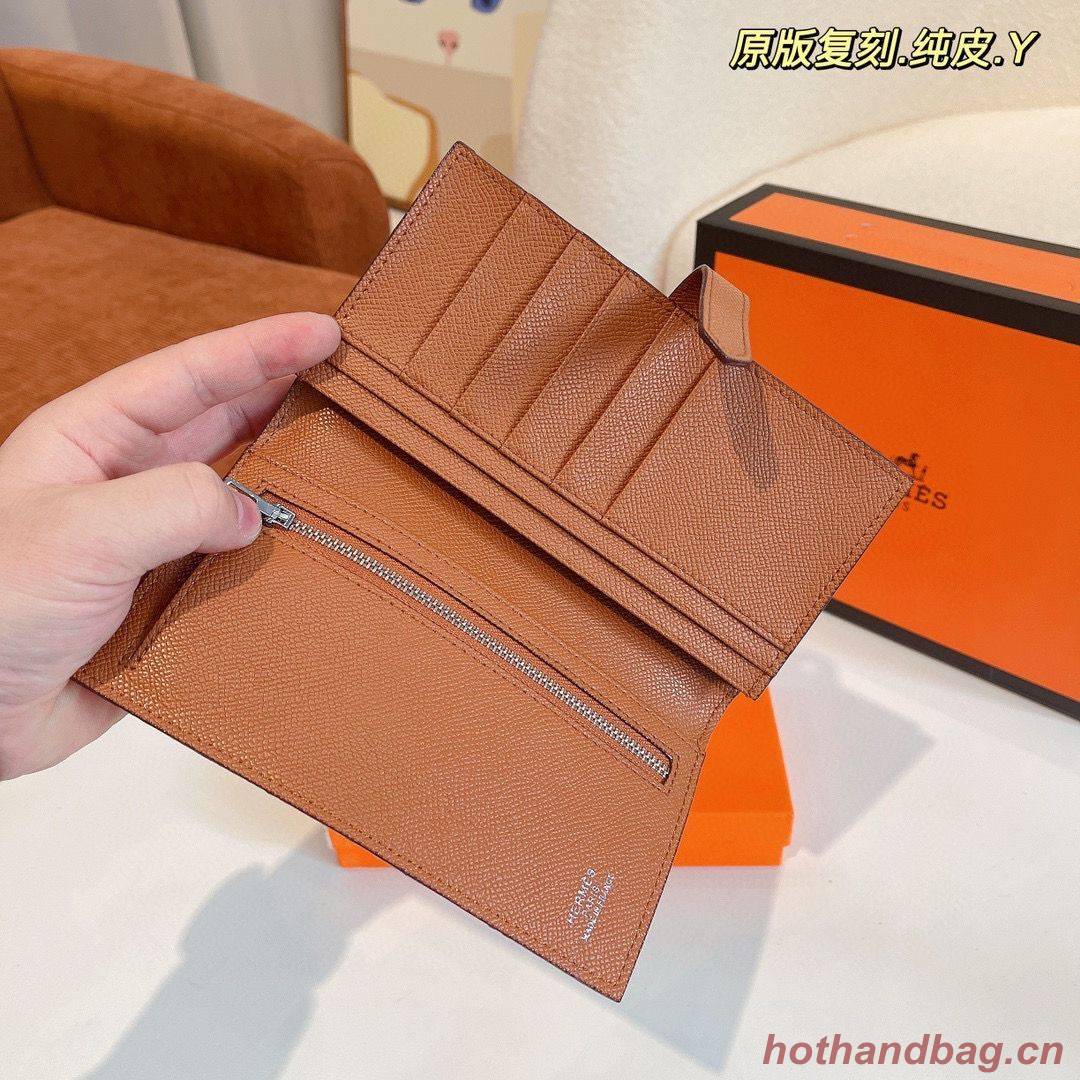 Hermes Bearn Japonaise Bi-Fold Wallet Espom Leather A208