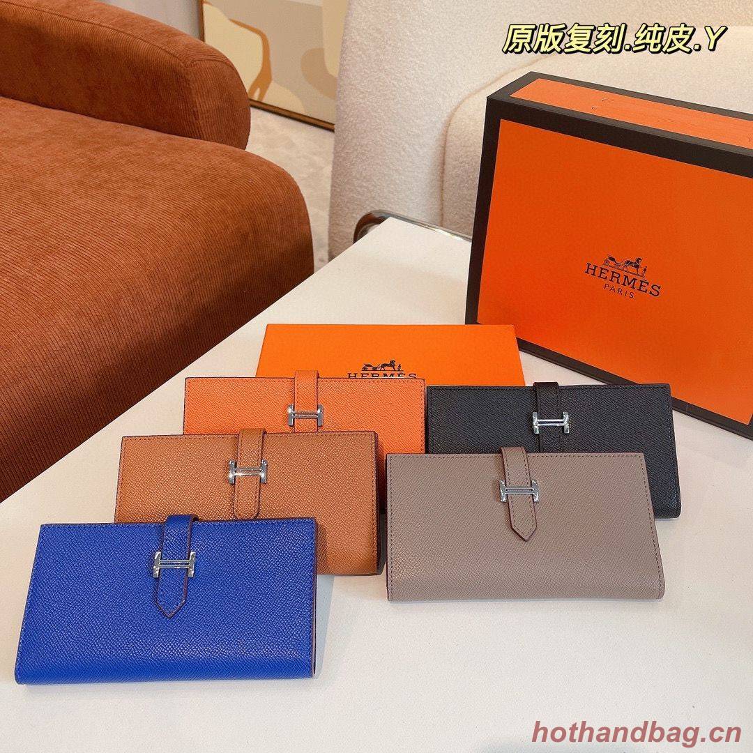 Hermes Bearn Japonaise Bi-Fold Wallet Espom Leather A208