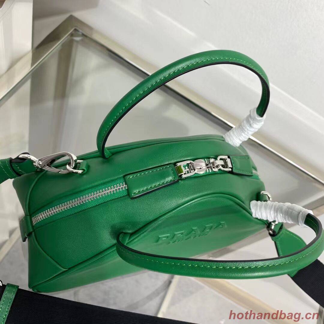 Prada Leather Triangle bag 1BB082 green