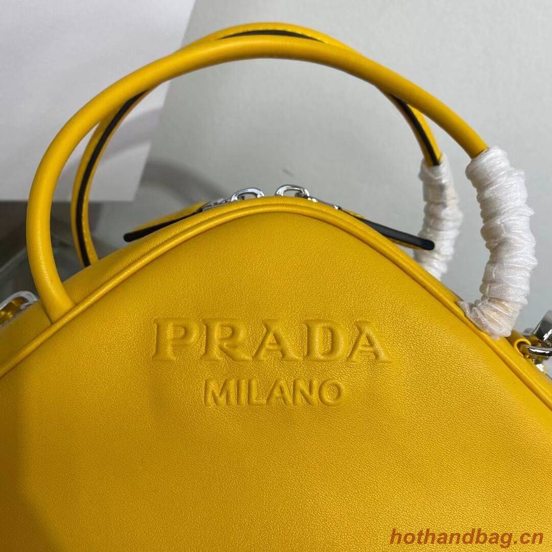 Prada Leather Triangle bag 1BB082 yellow