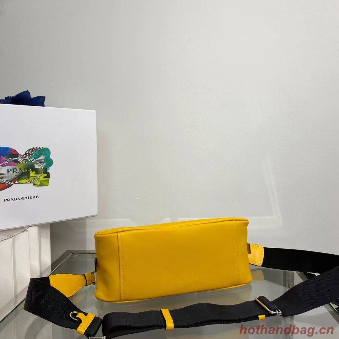 Prada Leather Triangle bag 1BB082 yellow