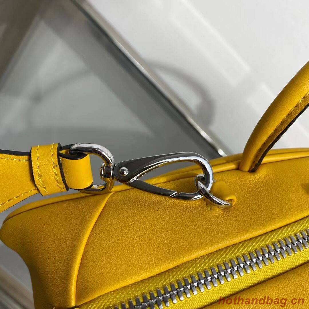 Prada Leather Triangle bag 1BB082 yellow