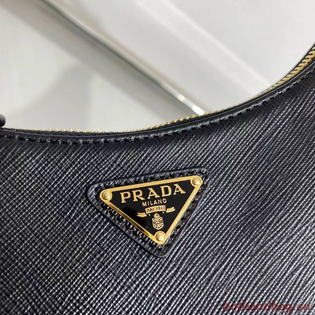 Prada Small Saffiano leather shoulder bag 1BD330 black