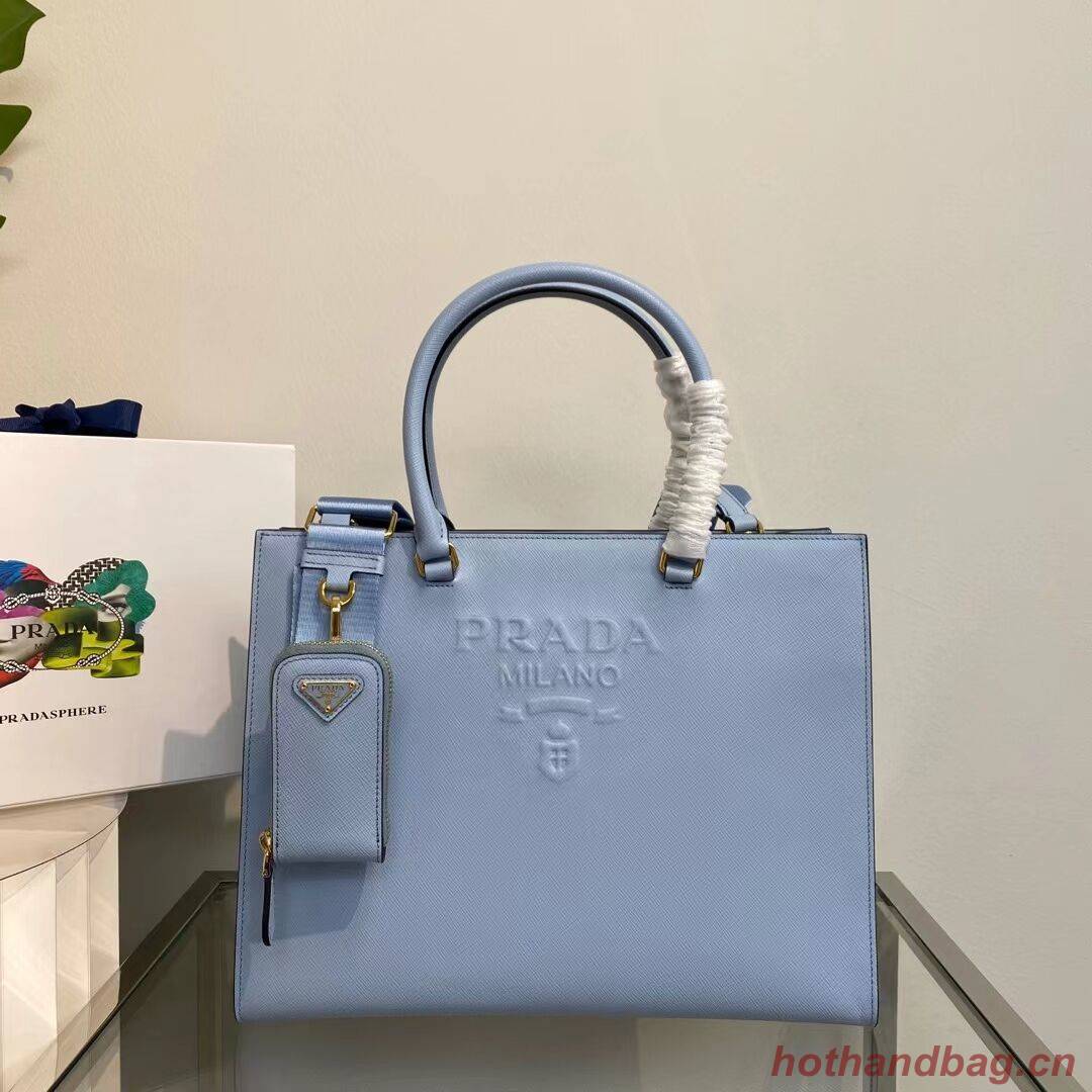 Prada Kristen Saffiano bag 1BD355 sky blue