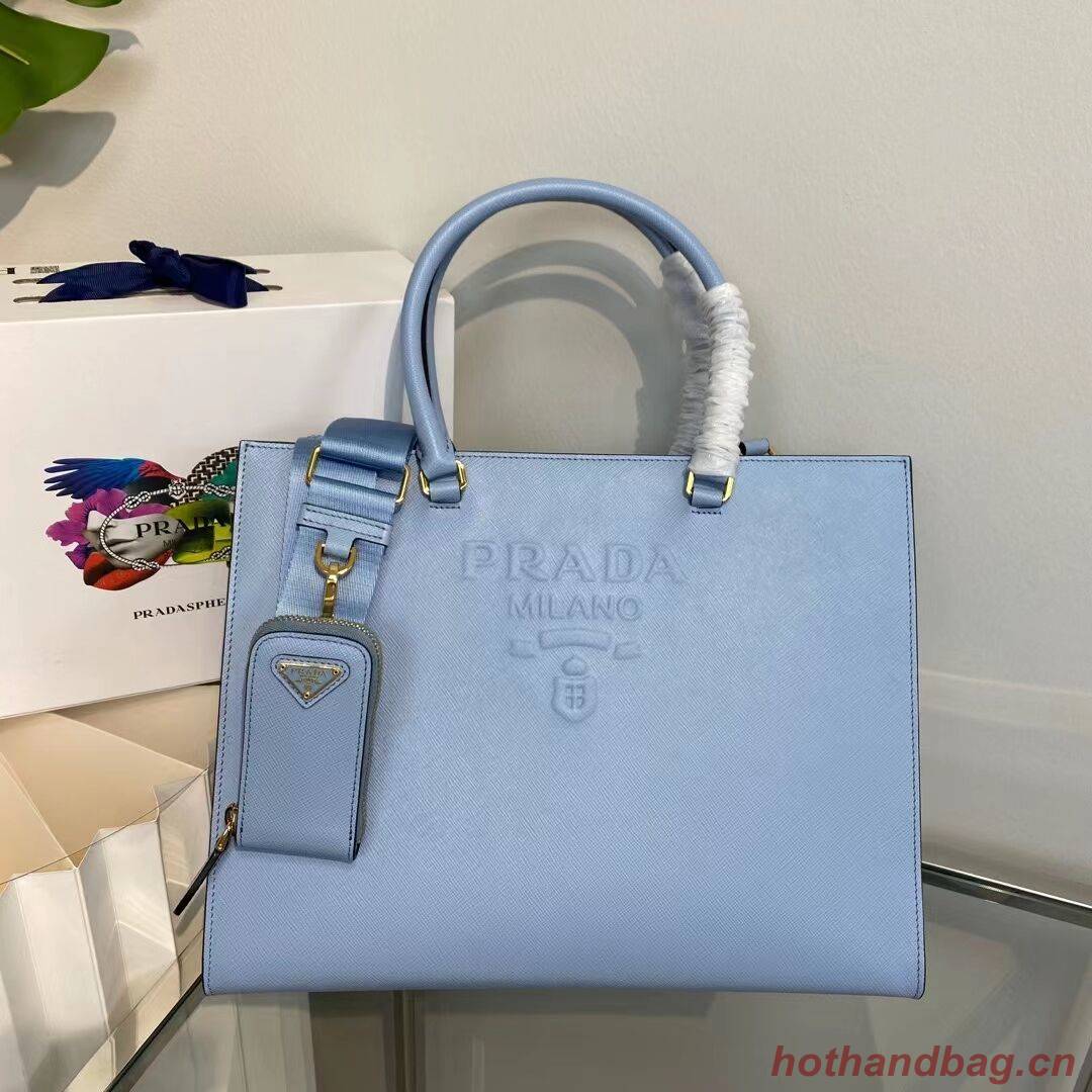 Prada Kristen Saffiano bag 1BD355 sky blue