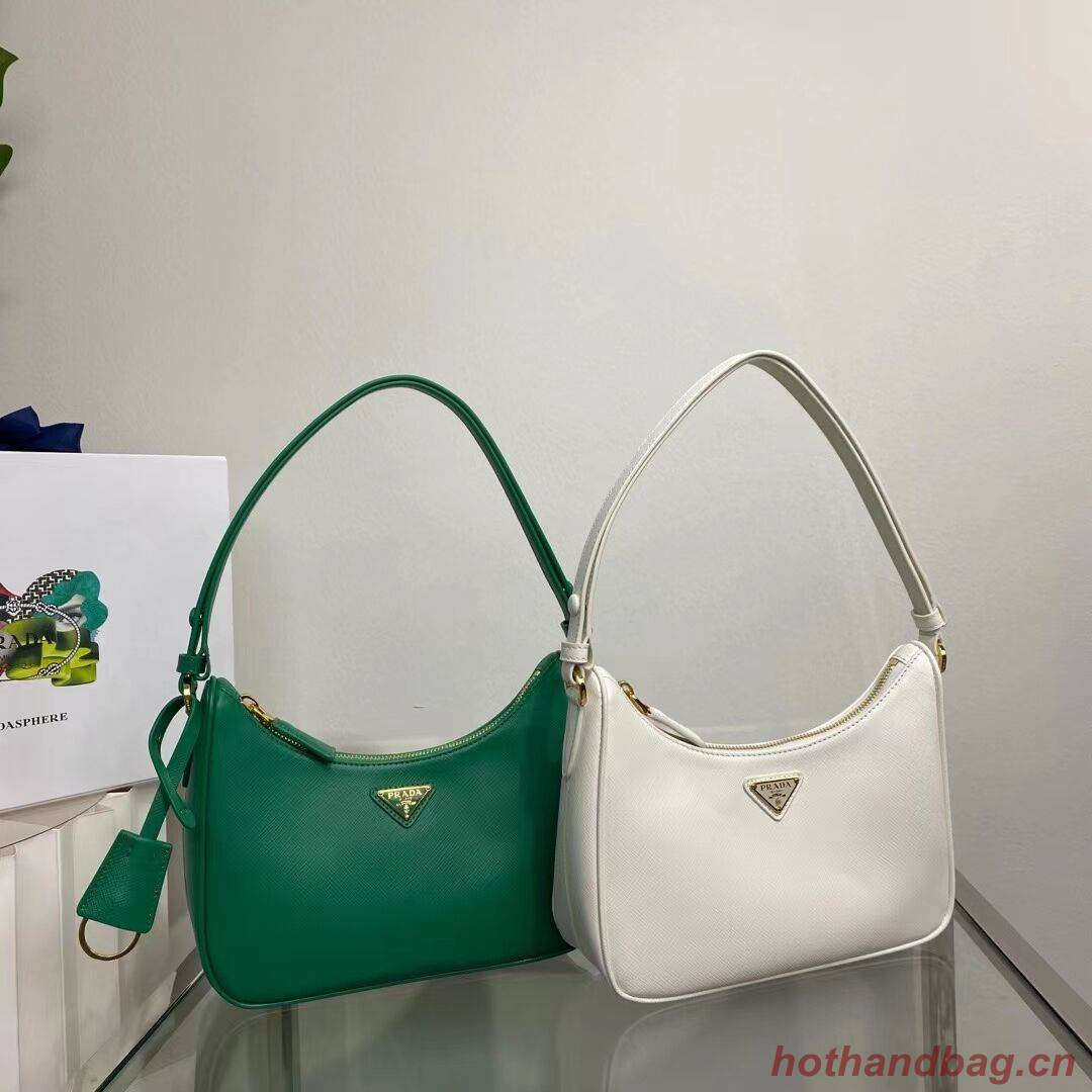 Prada Small Saffiano leather shoulder bag 1BD330 green