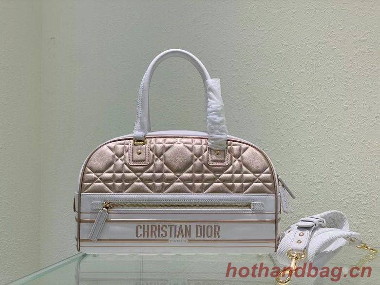 DIOR medium leather tote Bag C9189 gold