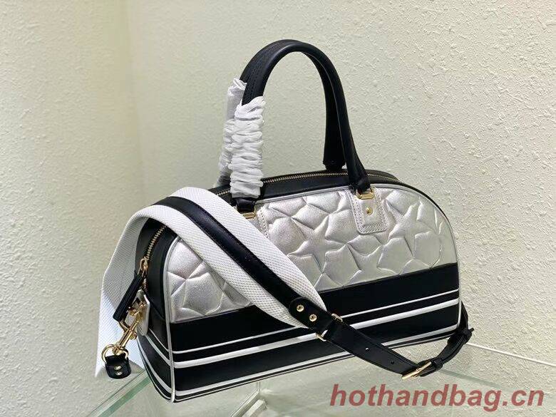 DIOR medium leather tote Bag C9189 silver