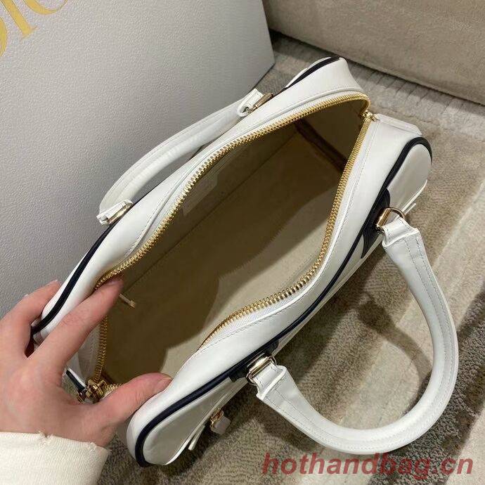 DIOR medium leather tote Bag C9189 white