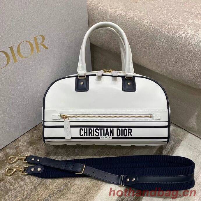 DIOR medium leather tote Bag C9189 white