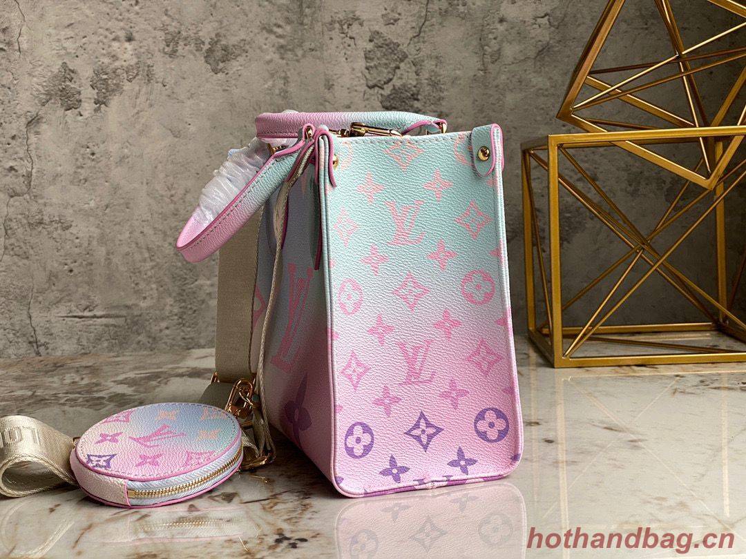 Louis Vuitton ONTHEGO Dip Dye Pastel Small M59856 Pink&Blue