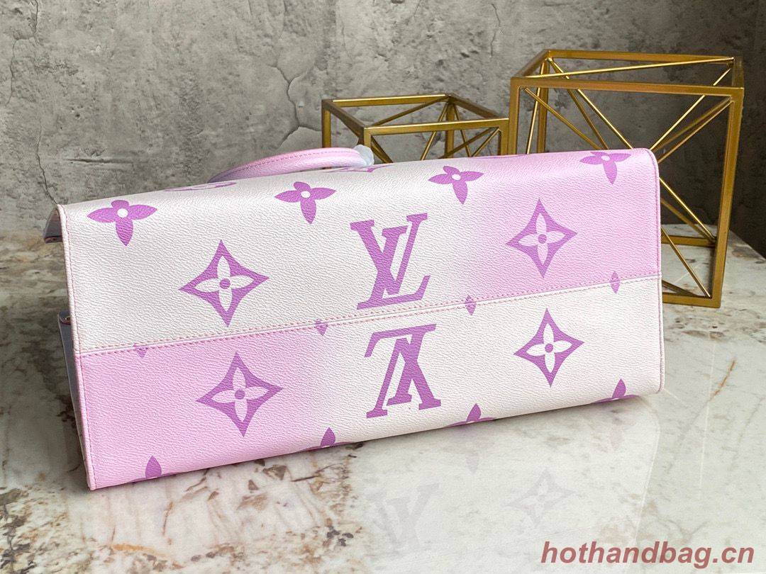 Louis Vuitton ONTHEGO GM Dip Dye Pastel M46076 Pink&Blue