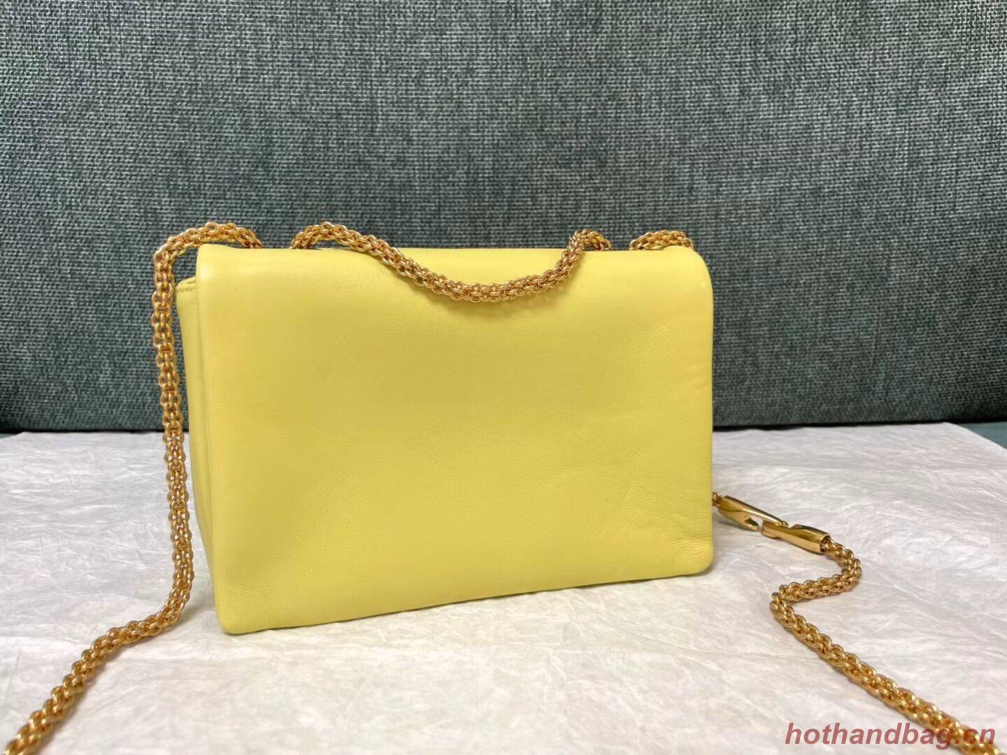 VALENTINO GARAVANI One Stud Sheepskin Shoulder Bag XW0B0K21 yellow