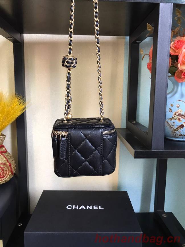 Chanel mini Shoulder Bag Lambskin & Gold-Tone Metal AP2929 black