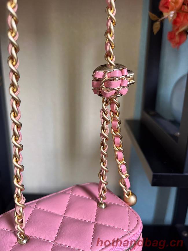 Chanel mini Shoulder Bag Lambskin & Gold-Tone Metal AP2929 pink