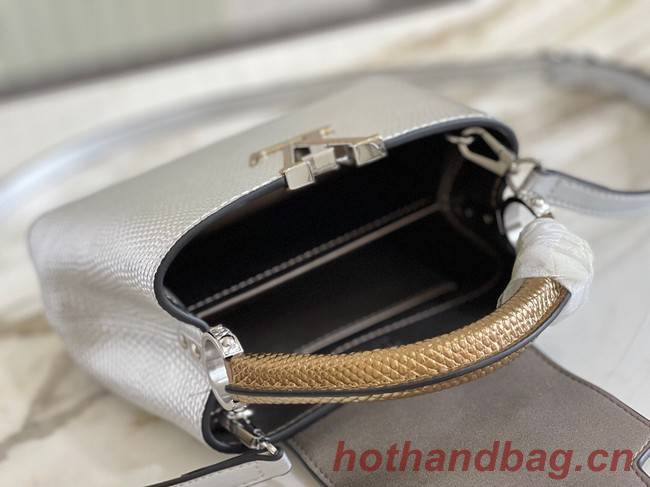 Louis Vuitton CAPUCINES MINI M59268 silver