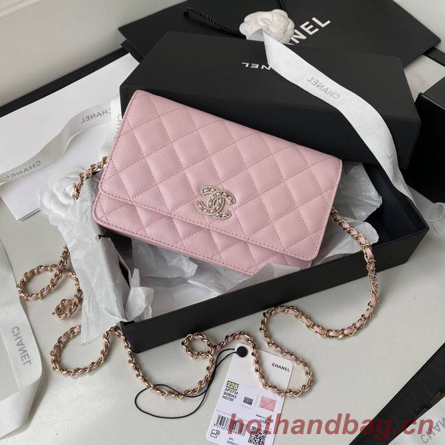 Chanel Grained Calfskin small Shoulder Bag AP2734 pink