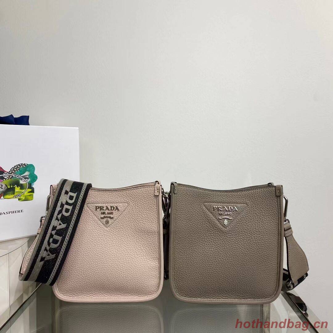 Prada Leather mini shoulder bag 1BH191 pink