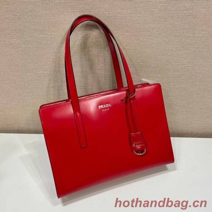 Prada Re-Edition 1995 brushed-leather medium handbag 1BA350 red