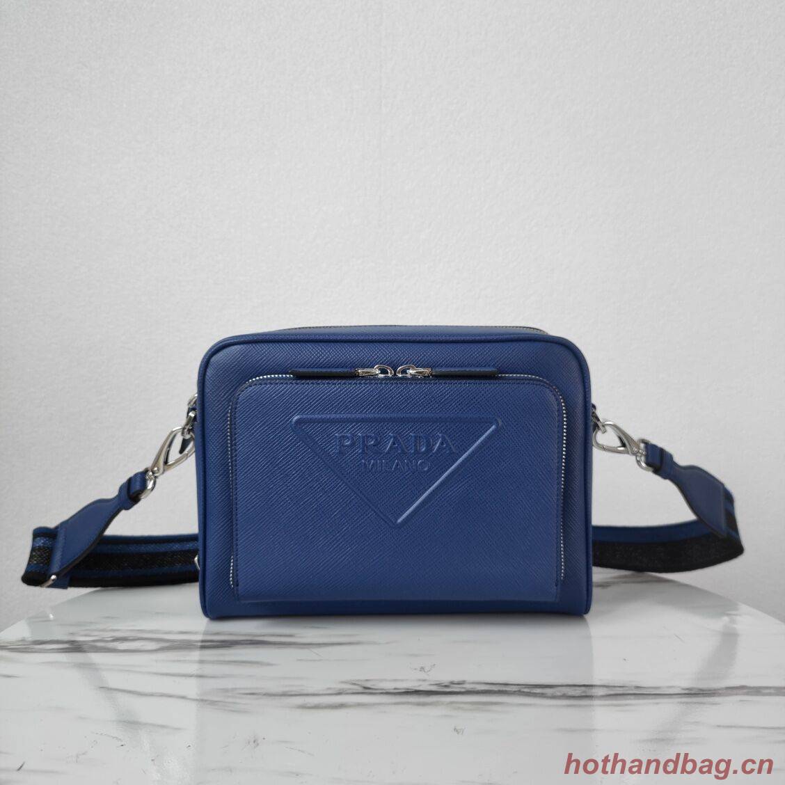 Prada Re-Edition 2005 Saffiano leather bag 2HD052 blue