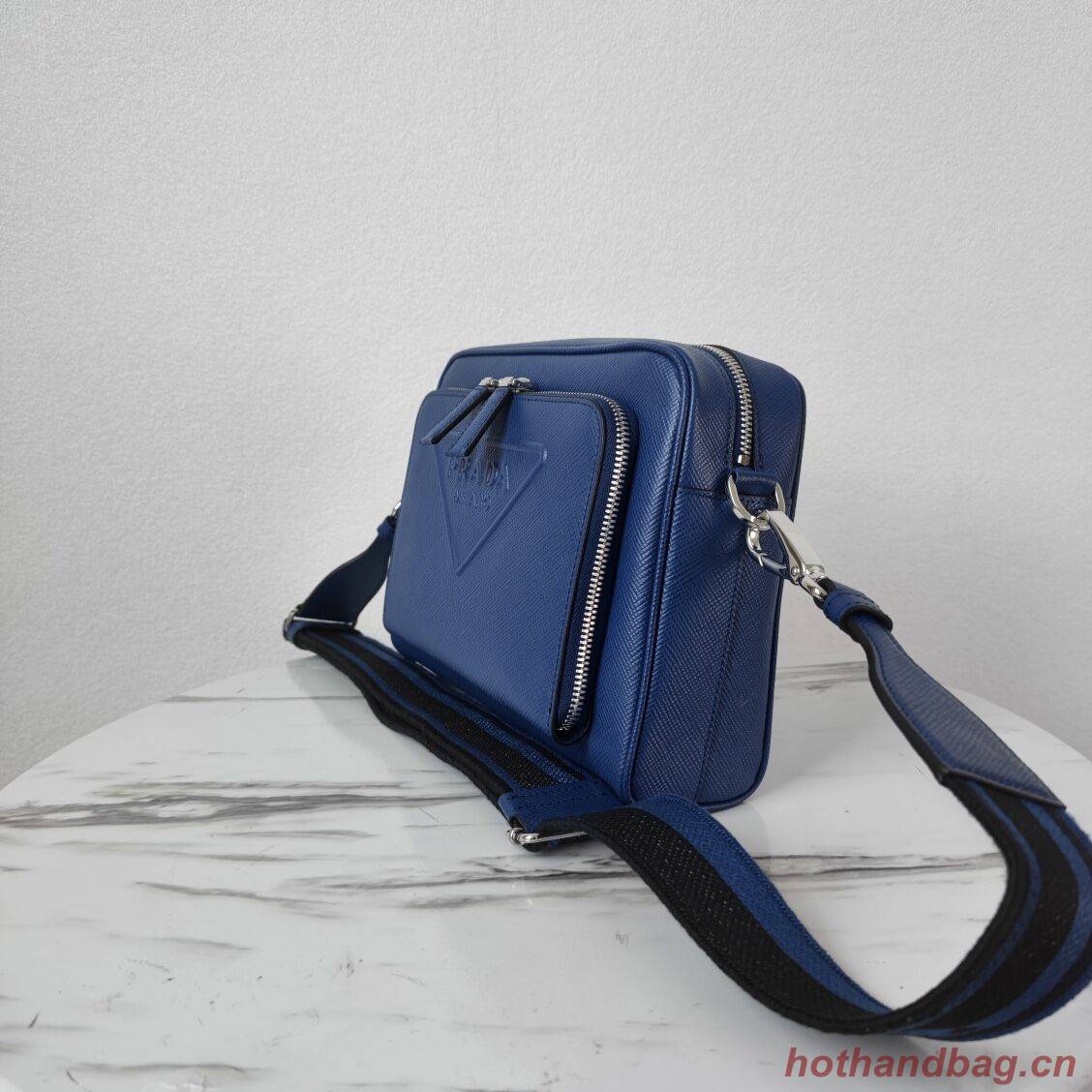 Prada Re-Edition 2005 Saffiano leather bag 2HD052 blue