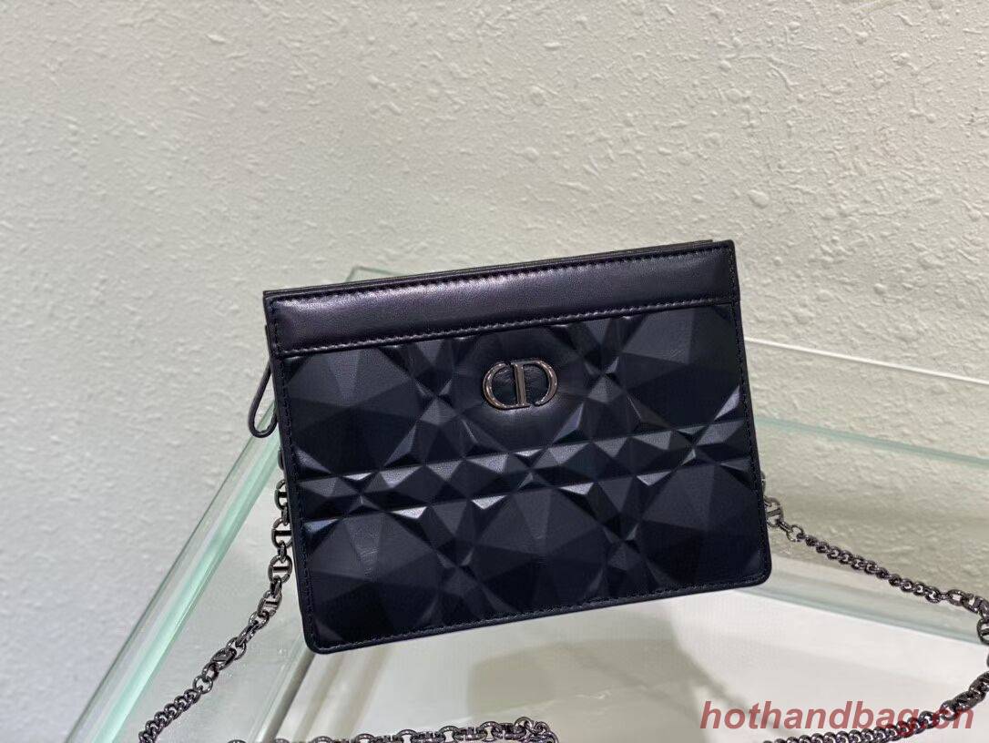 DIOR MINI BOBBY BAG Cannage Calfskin C2806 black