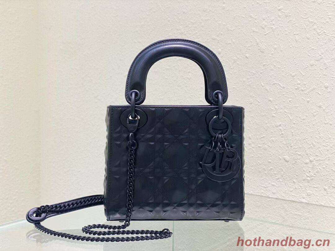 MINI LADY DIOR BAG Cannage Calfskin C2815 black