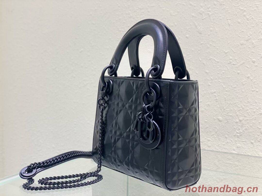 MINI LADY DIOR BAG Cannage Calfskin C2815 black