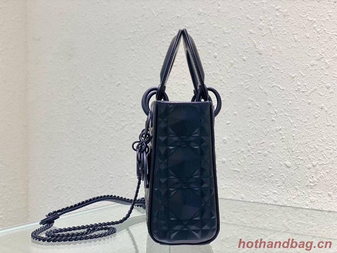 MINI LADY DIOR BAG Cannage Calfskin C2815 black