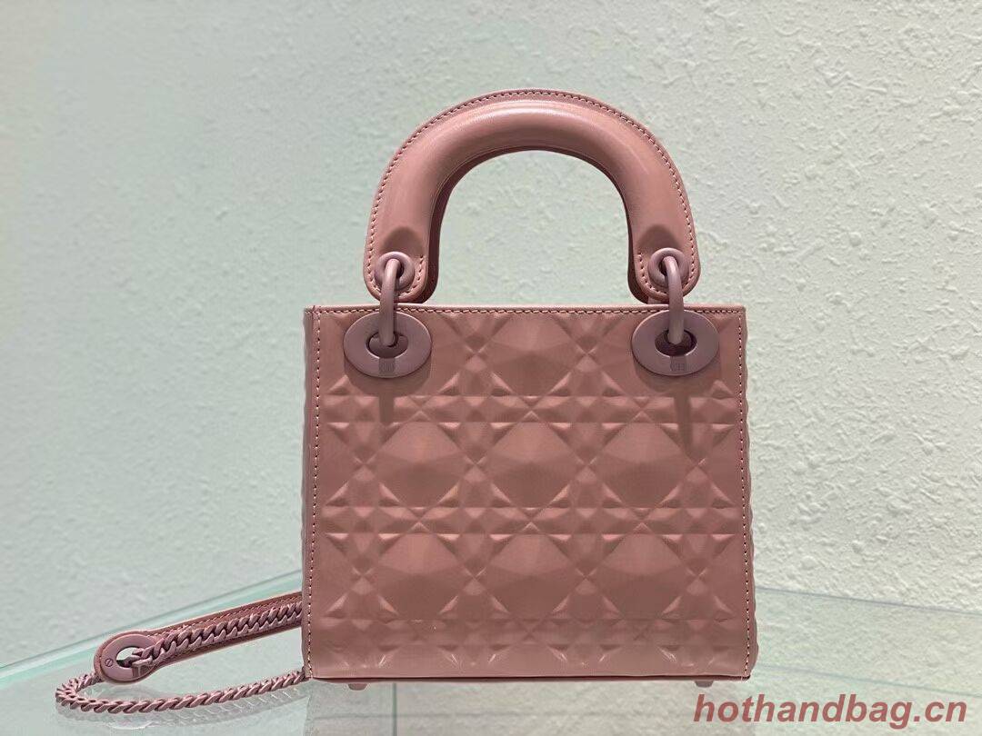 MINI LADY DIOR BAG Cannage Calfskin C2815 pink