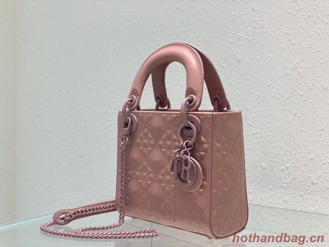 MINI LADY DIOR BAG Cannage Calfskin C2815 pink