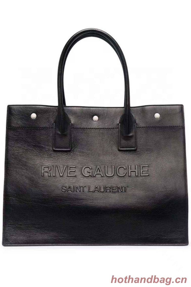 Yves Saint Laurent Calf leather shopping bag Y677480 black