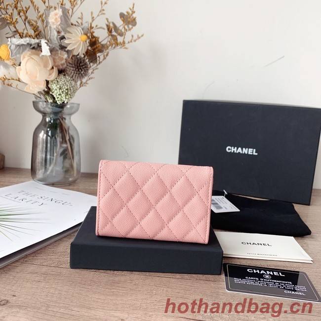 Chanel card holder Calfskin AP2735 pink