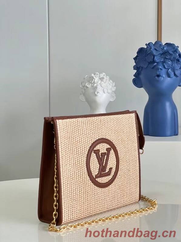 Louis Vuitton TOILETRY POUCH ON CHAIN M81366 Caramel Brown