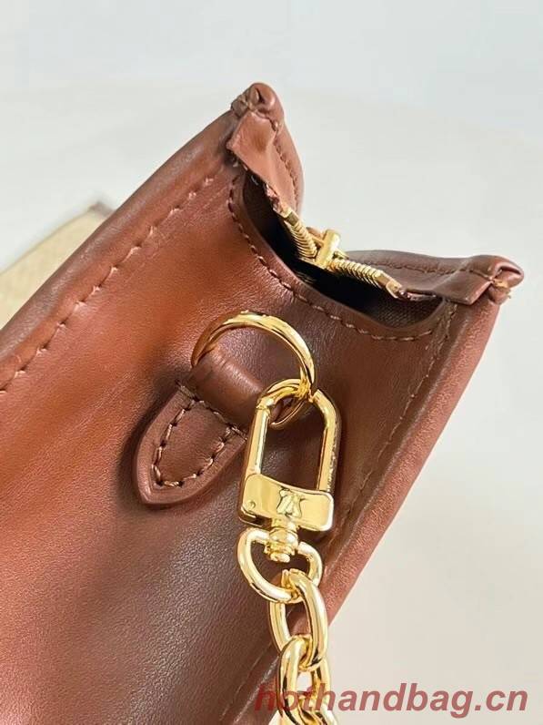 Louis Vuitton TOILETRY POUCH ON CHAIN M81366 Caramel Brown