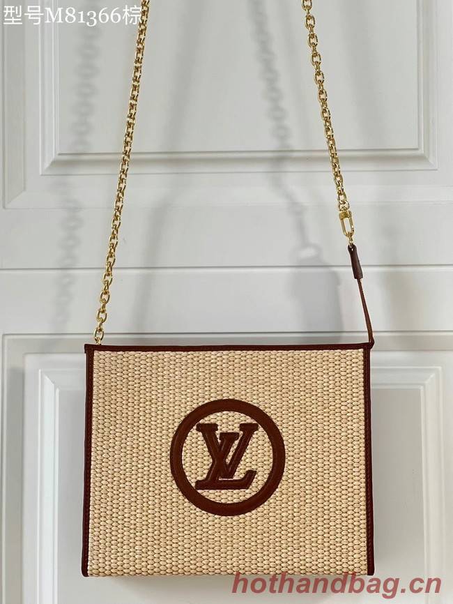 Louis Vuitton TOILETRY POUCH ON CHAIN M81366 Caramel Brown