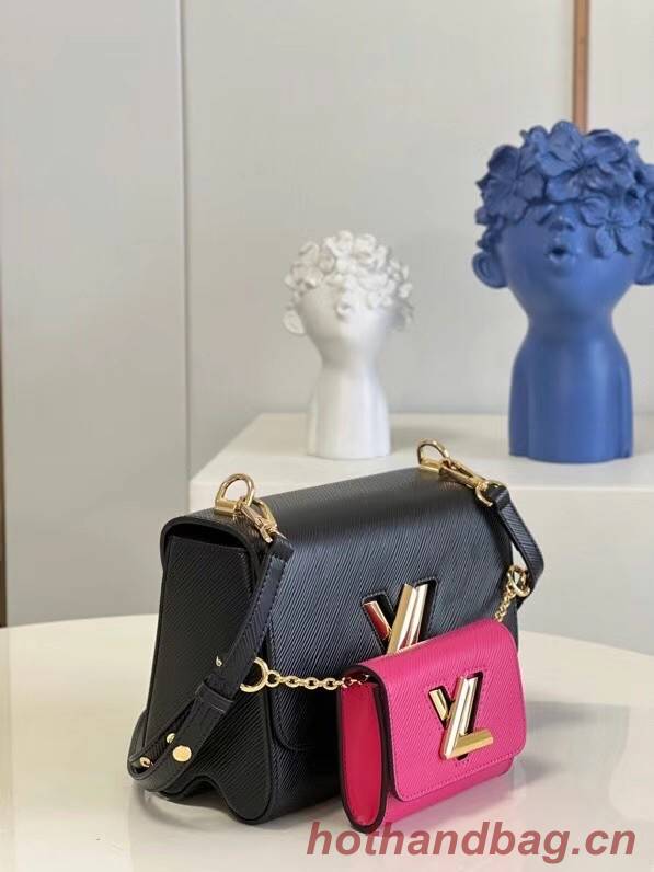 Louis Vuitton TWIST PM M59886 Black / Fuchsia