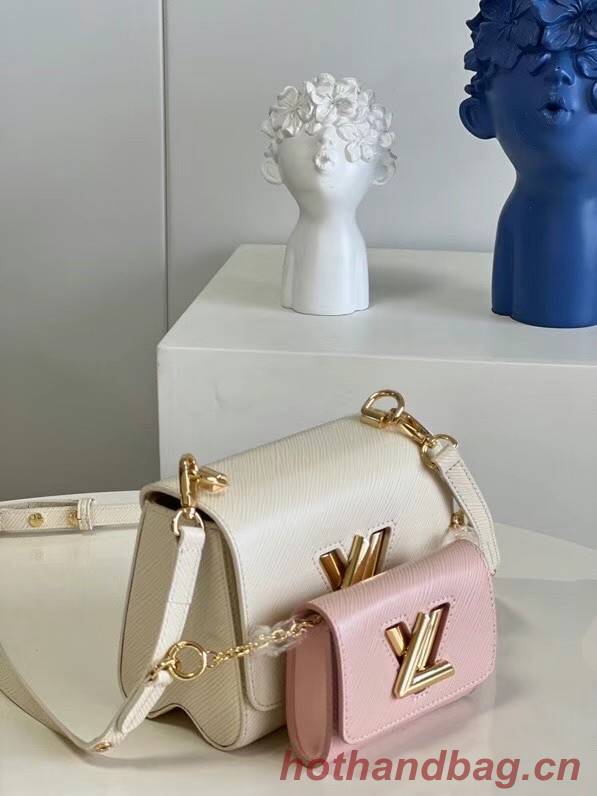 Louis Vuitton TWIST PM M59886 Taupe Brown & Pink