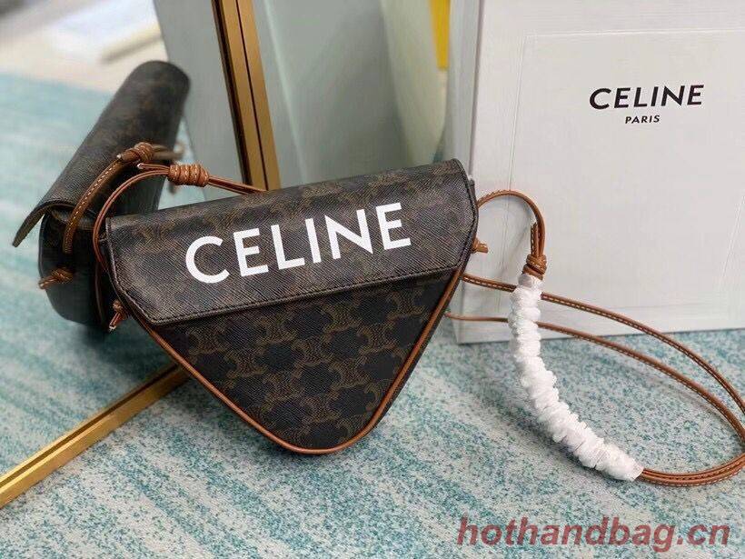 Celine MINI CABAS VERTICAL IN TRIOMPHE CANVAS 194355