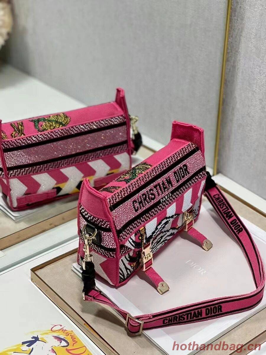 DIOR BOBBY BAG Embroidery C0803 pink