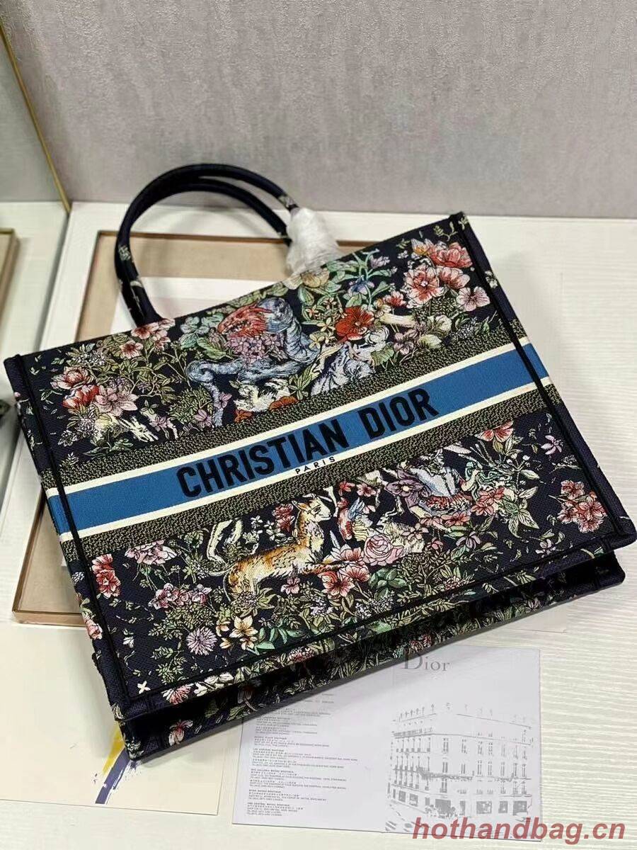 DIOR BOOK TOTE Embroidery C1286-29 black